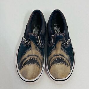 Vans shark slip on sneakers